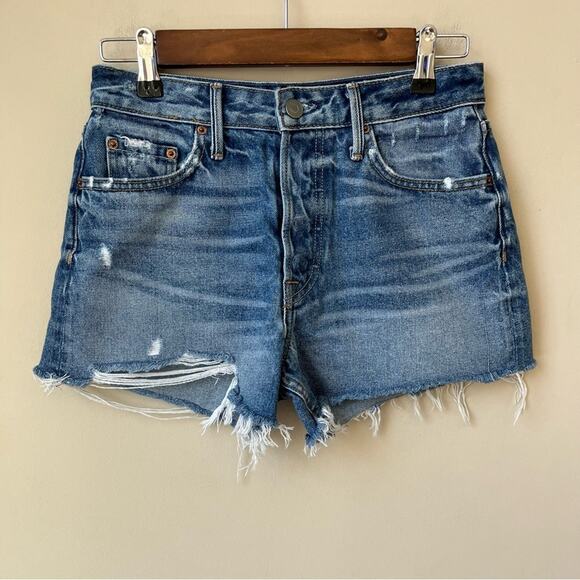 GRLFRND Helena High-Rise Straight Leg Cut Off Short (size 26) - Picture 4 of 7